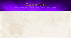 Desktop Screenshot of cantodeo.org