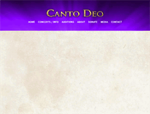 Tablet Screenshot of cantodeo.org
